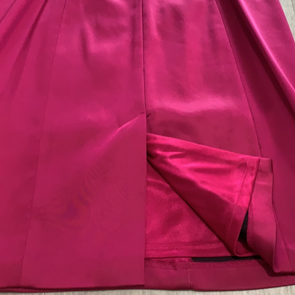 JAX Fuchsia pink satin dress - Picture 15 of 16